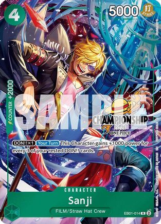 Sanji (CS 25-26 Celebration Pack) (EB01-014) - One Piece Promotion Cards
