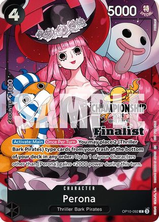 Perona (CS 25-26 Finalist Card Set 1) (OP10-092) - One Piece Promotion Cards