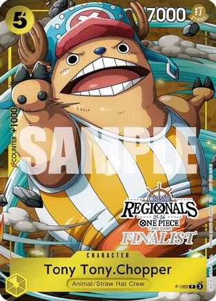 Tony Tony.Chopper (Online Regional Finalist Card Set 2025 Vol.2) (P-089) - One Piece Promotion Cards