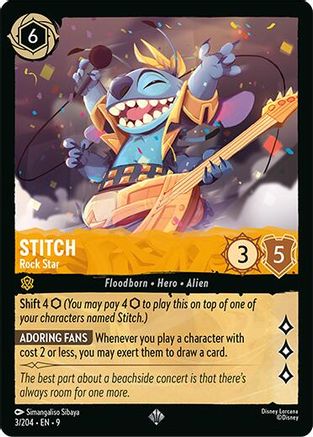 Stitch - Rock Star (3/204) - [ Fabled ]