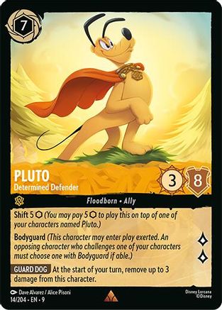 Pluto - Determined Defender (14/204) - [ Fabled ] Cold Foil