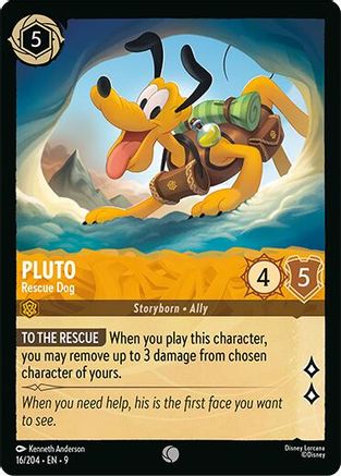 Pluto - Rescue Dog (16/204) - [ Fabled ] Cold Foil