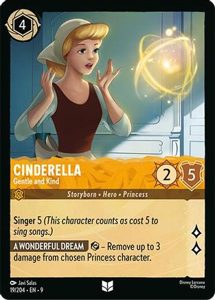 Cinderella - Gentle and Kind (19/204) - [ Fabled ] Cold Foil