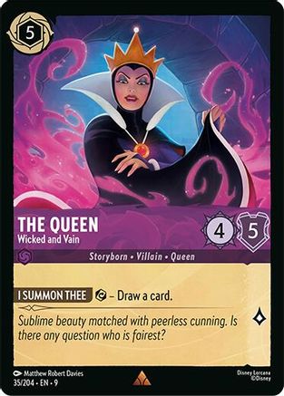 The Queen - Wicked and Vain (35/204) - [ Fabled ] Cold Foil