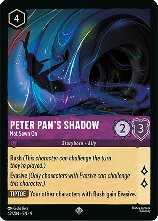 Peter Pan's Shadow - Not Sewn On (42/204) - [ Fabled ] Cold Foil