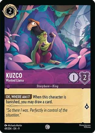 Kuzco - Wanted Llama (49/204) - [ Fabled ] Cold Foil