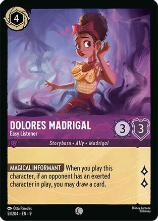 Dolores Madrigal - Easy Listener (51/204) - [ Fabled ] Cold Foil