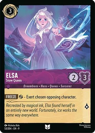 Elsa - Snow Queen (53/204) - [ Fabled ] Cold Foil