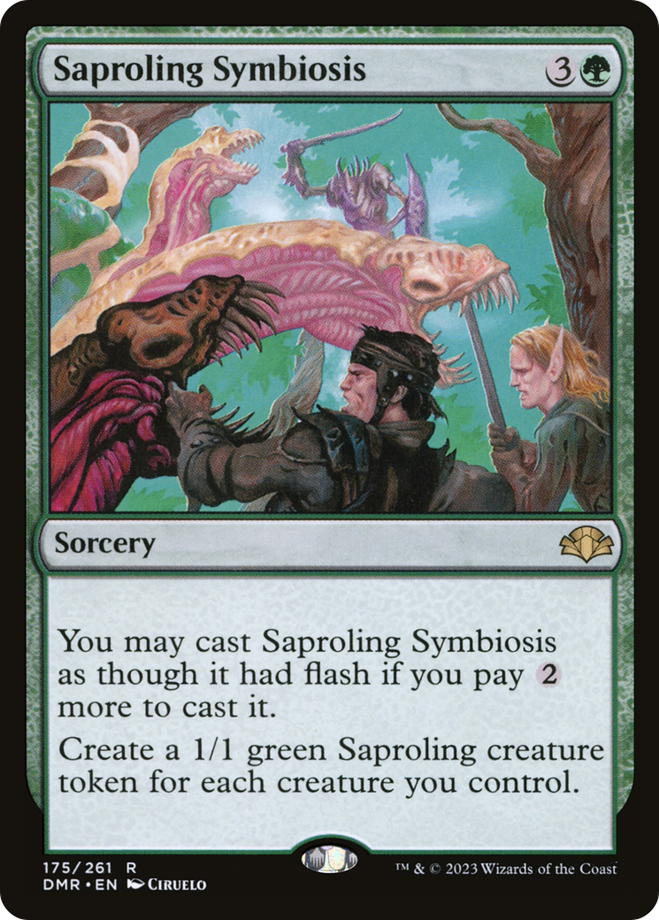 Saproling Symbiosis (DMR-175) - [Dominaria Remastered]