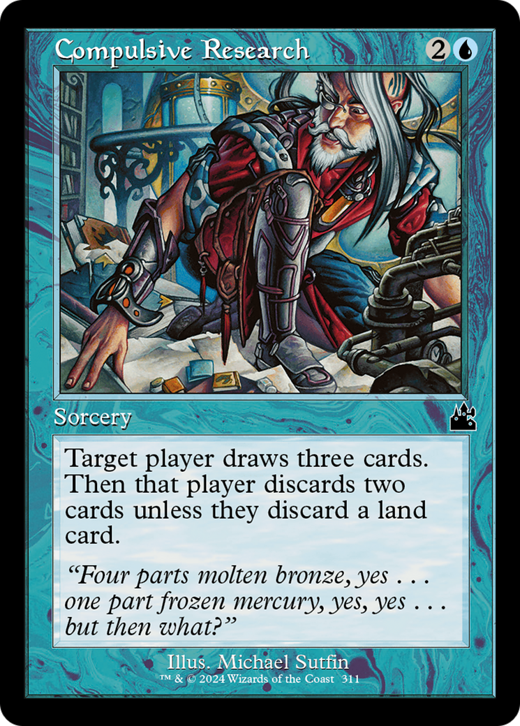 Compulsive Research (RVR-311) - [Ravnica Remastered] Foil