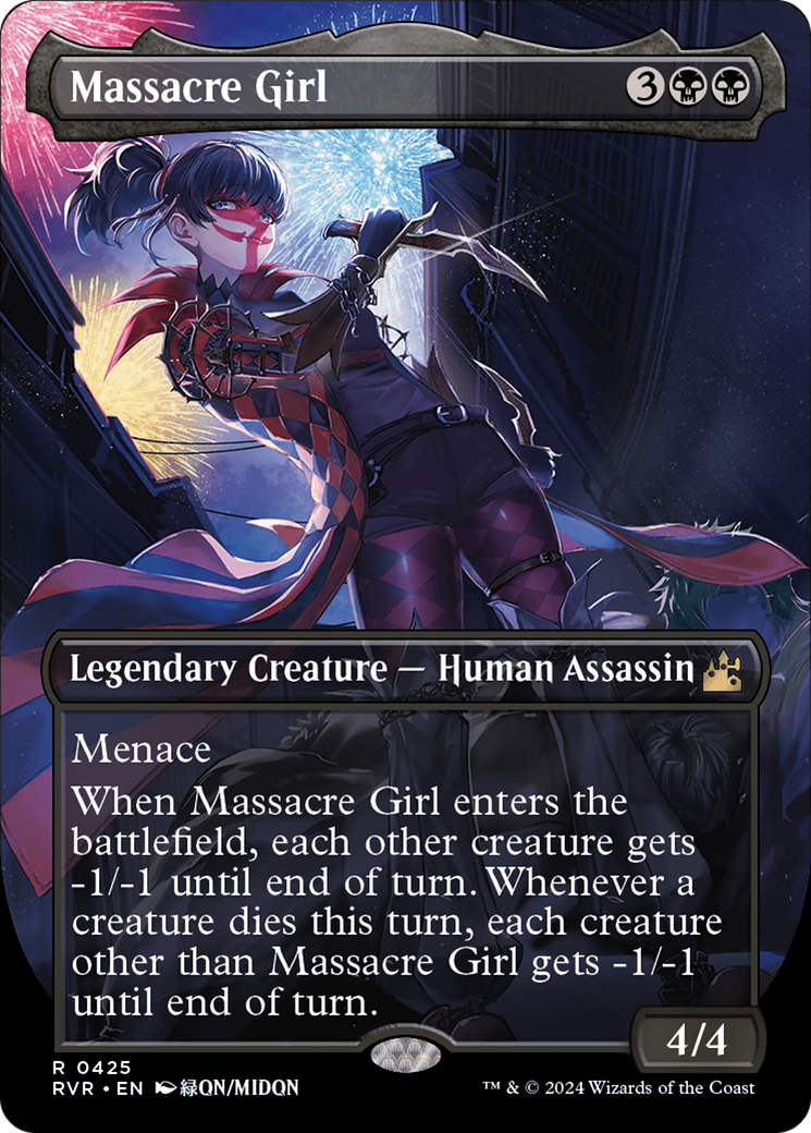 Massacre Girl (RVR-425) - [Ravnica Remastered] (Borderless) Foil