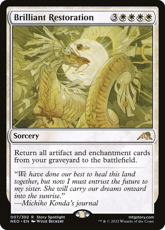 Brilliant Restoration (NEO-007) - [Kamigawa: Neon Dynasty] Foil