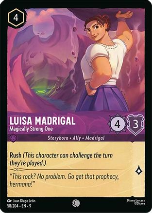 Luisa Madrigal - Magically Strong One (58/204) - [ Fabled ] Cold Foil