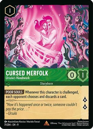Cursed Merfolk - Ursula's Handiwork (71/204) - [ Fabled ] Cold Foil