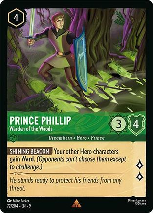 Prince Phillip - Warden of the Woods (72/204) - [ Fabled ] Cold Foil