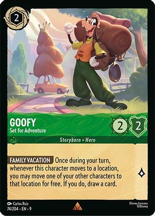 Goofy - Set for Adventure (74/204) - [ Fabled ] Cold Foil