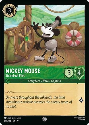 Mickey Mouse - Steamboat Pilot (80/204) - [ Fabled ] Cold Foil