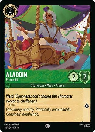 Aladdin - Prince Ali (92/204) - [ Fabled ] Cold Foil