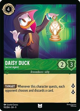 Daisy Duck - Secret Agent (93/204) - [ Fabled ] Cold Foil