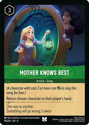 Mother Knows Best (99/204) - [ Fabled ] Cold Foil