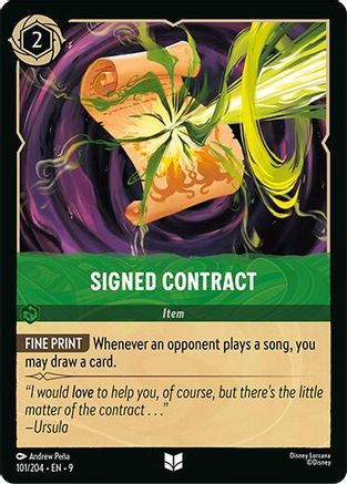 Signed Contract (101/204) - [ Fabled ] Cold Foil