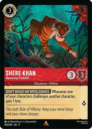 Shere Khan - Menacing Predator (104/204) - [ Fabled ] Cold Foil