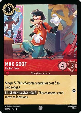 Max Goof - Rockin' Teen (112/204) - [ Fabled ] Cold Foil