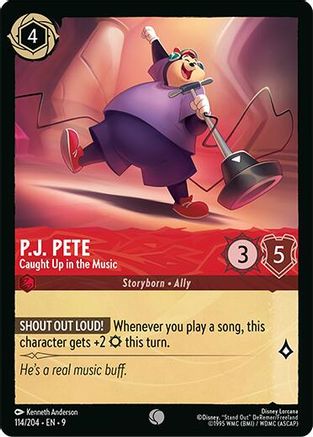 P.J. Pete - Caught Up in the Music (114/204) - [ Fabled ] Cold Foil
