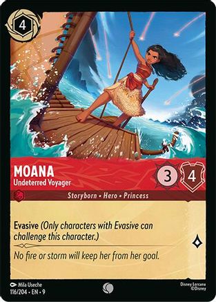 Moana - Undeterred Voyager (116/204) - [ Fabled ] Cold Foil