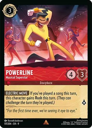 Powerline - Musical Superstar (117/204) - [ Fabled ] Cold Foil