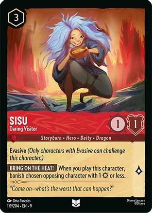 Sisu - Daring Visitor (119/204) - [ Fabled ] Cold Foil