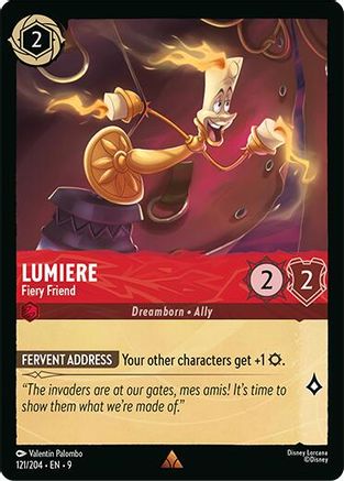 Lumiere - Fiery Friend (121/204) - [ Fabled ] Cold Foil