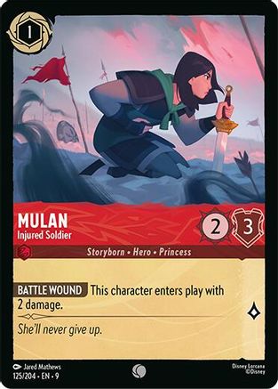 Mulan - Injured Soldier (125/204) - [ Fabled ] Cold Foil