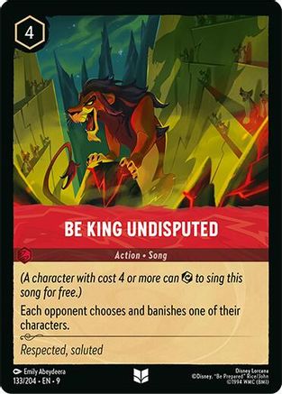 Be King Undisputed (133/204) - [ Fabled ] Cold Foil