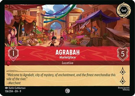 Agrabah - Marketplace (136/204) - [ Fabled ] Cold Foil
