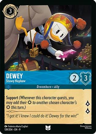 Dewey - Showy Nephew (139/204) - [ Fabled ] Cold Foil