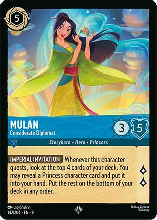 Mulan - Considerate Diplomat (142/204) - [ Fabled ] Cold Foil