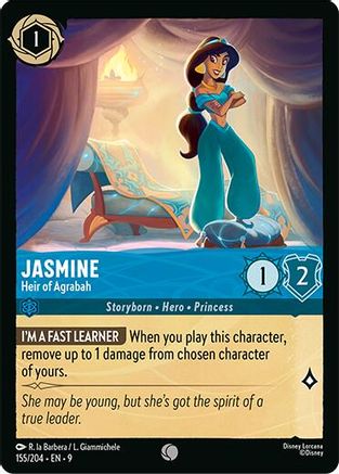 Jasmine - Heir of Agrabah (155/204) - [ Fabled ] Cold Foil