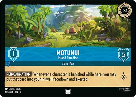 Motunui - Island Paradise (170/204) - [ Fabled ] Cold Foil