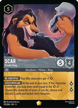 Scar - Finally King (175/204) - [ Fabled ] Cold Foil