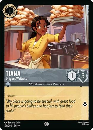 Tiana - Diligent Waitress (179/204) - [ Fabled ] Cold Foil