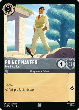 Prince Naveen - Penniless Royal (182/204) - [ Fabled ] Cold Foil