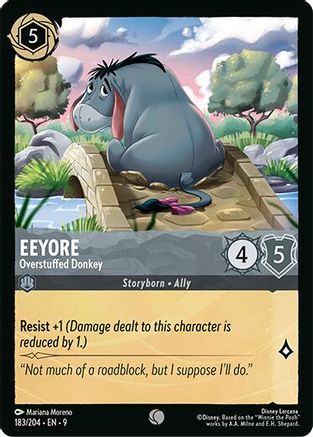 Eeyore - Overstuffed Donkey (183/204) - [ Fabled ] Cold Foil