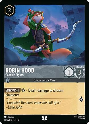 Robin Hood - Capable Fighter (184/204) - [ Fabled ] Cold Foil