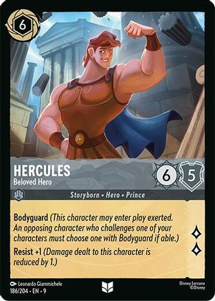 Hercules - Beloved Hero (186/204) - [ Fabled ] Cold Foil