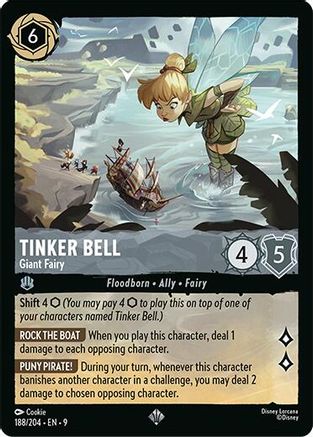 Tinker Bell - Giant Fairy (188/204) - [ Fabled ] Cold Foil