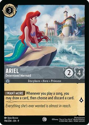 Ariel - Determined Mermaid (196/204) - [ Fabled ] Cold Foil