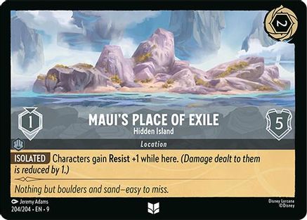 Maui's Place of Exile - Hidden Island (204/204) - [ Fabled ] Cold Foil