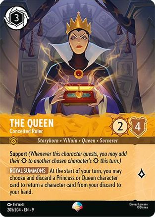 The Queen - Conceited Ruler (Epic) (205/204) - [ Fabled ] Holofoil