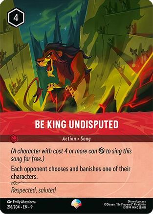 Be King Undisputed (Epic) (216/204) - [ Fabled ] Holofoil